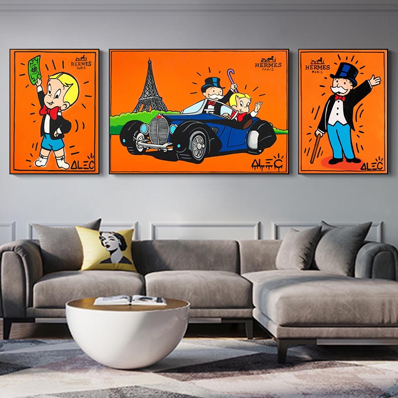 Alec Monopoly Graffiti Art Money Canvas Painting Posters and Prints Wall Art Picture for Living Room Home Decoration Cuadro
Alec Monopoly Graffiti Art Money Canvas Painting Posters and Prints Wall Art Picture for Living Room Home Decoration Cuadro