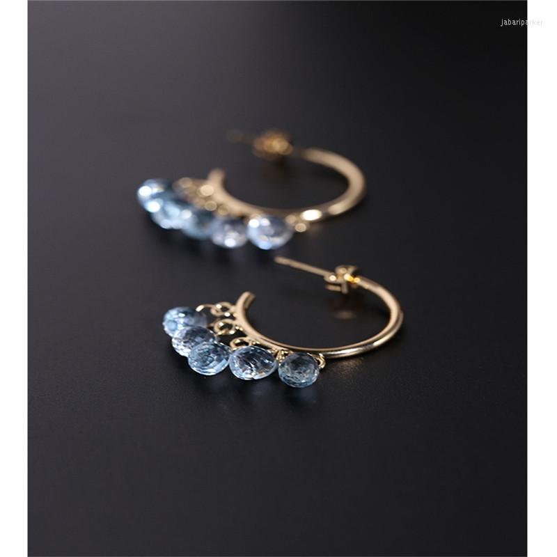 Dangle Earrings DAIMI Sky Blue Topaz Female Gemstones Genuine 14K Gold Injection Drop Water Color For Girlfriend
Dangle Earrings DAIMI Sky Blue Topaz Female Gemstones Genuine 14K Gold Injection Drop Water Color For Girlfriend