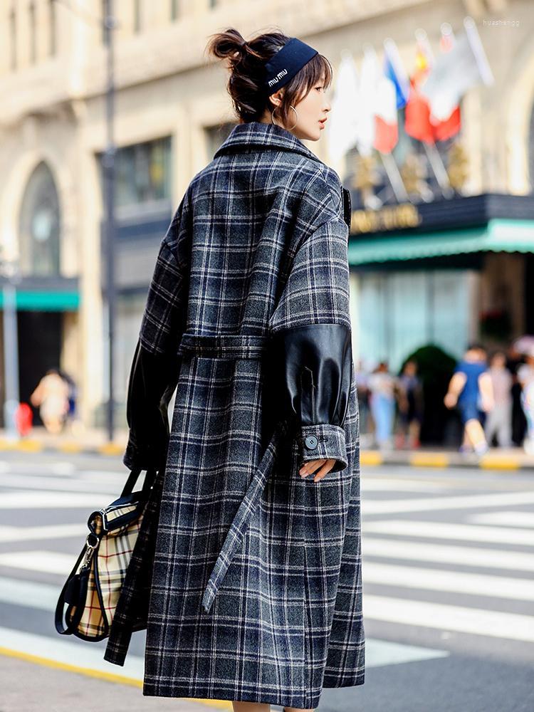 Women' Wool Women' & Blends 2022 Real Female Cashmere Coat Autumn Winter Jacket Women Double Side Woolen Coats Plaid Long Jackets, Black
Women' Wool Women' & Blends 2022 Real Female Cashmere Coat Autumn Winter Jacket Women Double Side Woolen Coats Plaid Long Jackets, Black