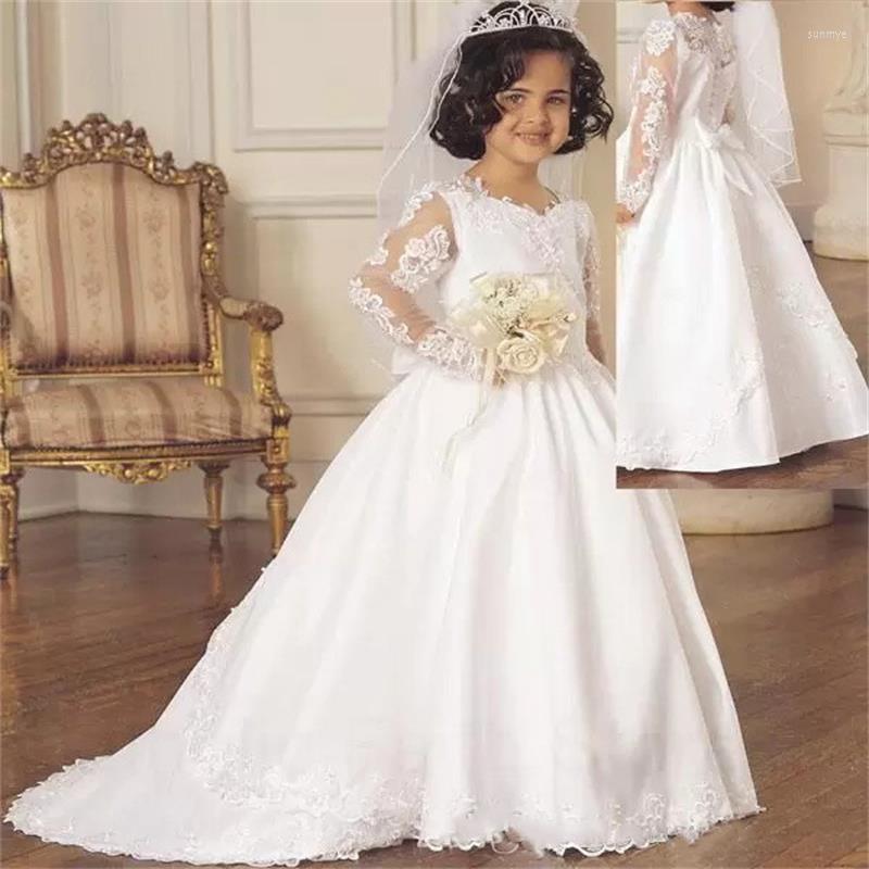 Girl Dresses Vintage White Flower Button Lace Appliques A Line Full Illusion Sleeves Prom Gown Dress, Black
Girl Dresses Vintage White Flower Button Lace Appliques A Line Full Illusion Sleeves Prom Gown Dress, Black