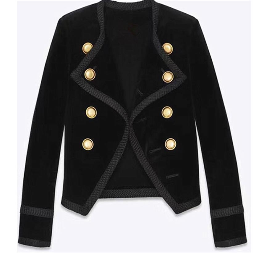 Women' autumn new fashion design double breasted long sleeve slim waist short velvet blazer suit coat casacos SMLXL267F, Black
Women' autumn new fashion design double breasted long sleeve slim waist short velvet blazer suit coat casacos SMLXL267F, Black