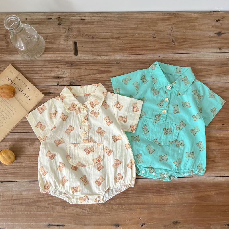 Rompers Born Baby Girl Cute Cartoon Bear Button Up Collar Jumpsuit Toddler Boy Fashion Pocket Thin Cotton Bodysuit Infant OutfitsRompers, White
Rompers Born Baby Girl Cute Cartoon Bear Button Up Collar Jumpsuit Toddler Boy Fashion Pocket Thin Cotton Bodysuit Infant OutfitsRompers, White