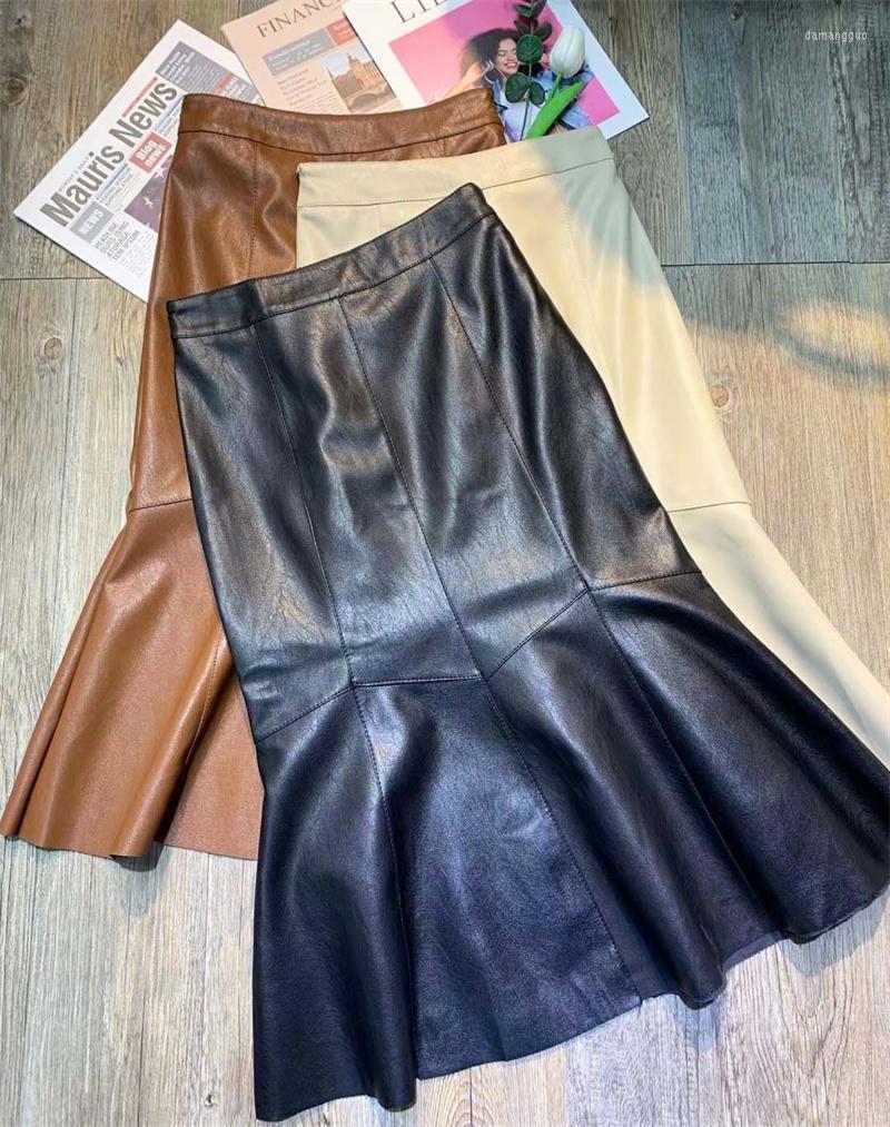 Skirts Medium Length Hip Wrapped Leather Skirt Fishtail Autumn And Winter Temperament Thin A-word One-step, See chart
Skirts Medium Length Hip Wrapped Leather Skirt Fishtail Autumn And Winter Temperament Thin A-word One-step, See chart