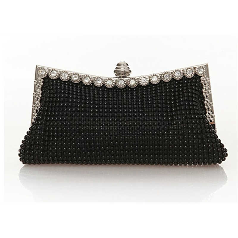 Clutch Bags Evening gold Bag Glitter Bead DESIGN elegant Woman Party bags Vintage Fashion bridal purse Silver Handbags ZB-9 221021