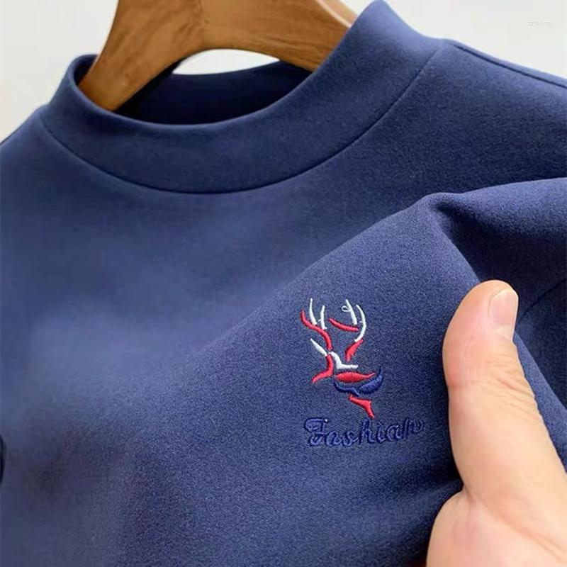 Men's Sweaters Exquisite Embroidered Autumn And Winter Plush Sweater Men's Warm Half High Collar Pullover Long Sleeve Top Fashion Thick, Black
Men's Sweaters Exquisite Embroidered Autumn And Winter Plush Sweater Men's Warm Half High Collar Pullover Long Sleeve Top Fashion Thick, Black