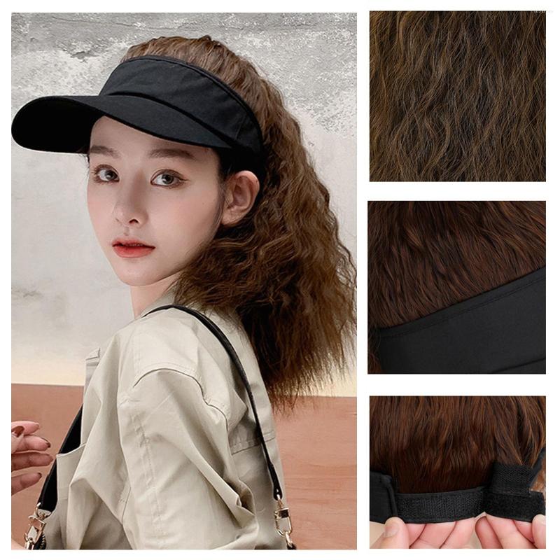 Ball Caps Baseball Cap With Hair Extensions Synthetic Wig Hat Attached Kinky Curly Adjustable Hairpiece
Ball Caps Baseball Cap With Hair Extensions Synthetic Wig Hat Attached Kinky Curly Adjustable Hairpiece