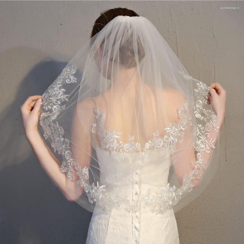 Bridal Veils Gorgeous Wedding Lace Veil For Brides 2 Tier Women's Appliques Soft Tulle With Comb Hair Accessories, White
Bridal Veils Gorgeous Wedding Lace Veil For Brides 2 Tier Women's Appliques Soft Tulle With Comb Hair Accessories, White