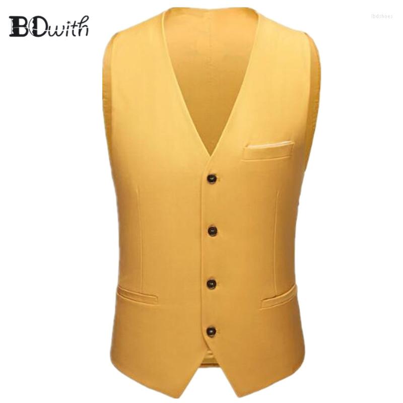 Men's Vests 2022 Est Yellow Men's Sleeveless Slim Fit Suit Vest Single Breasted Four Buttons Business Dating Wedding Dress Waistcoat, 006
Men's Vests 2022 Est Yellow Men's Sleeveless Slim Fit Suit Vest Single Breasted Four Buttons Business Dating Wedding Dress Waistcoat, 006