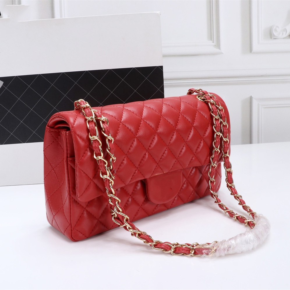 Womens Classic Double Flap Quilted Red Bags Real Leather Gold Metal Hardware Matelasse Crossbody Shoulder Purse Turn Lock Multi Pochette Handbags 25CM, Box
Womens Classic Double Flap Quilted Red Bags Real Leather Gold Metal Hardware Matelasse Crossbody Shoulder Purse Turn Lock Multi Pochette Handbags 25CM, Box