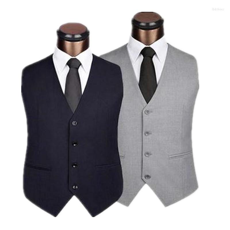 Men' Vests Men Gentleman Suit Vest Slim Fashion 4 Button Business Casual Spring Autumn Plus Size Waistcoat Man Tops Black/Grey/Dark Blue
Men' Vests Men Gentleman Suit Vest Slim Fashion 4 Button Business Casual Spring Autumn Plus Size Waistcoat Man Tops Black/Grey/Dark Blue