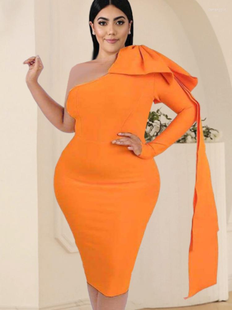 Plus Size Dresses One Shoulder Bowtie Long Sleeve Sheath Midi Length Gowns Dress Evening Cocktail Party Outfits With Zipper 2022, Blue
Plus Size Dresses One Shoulder Bowtie Long Sleeve Sheath Midi Length Gowns Dress Evening Cocktail Party Outfits With Zipper 2022, Blue