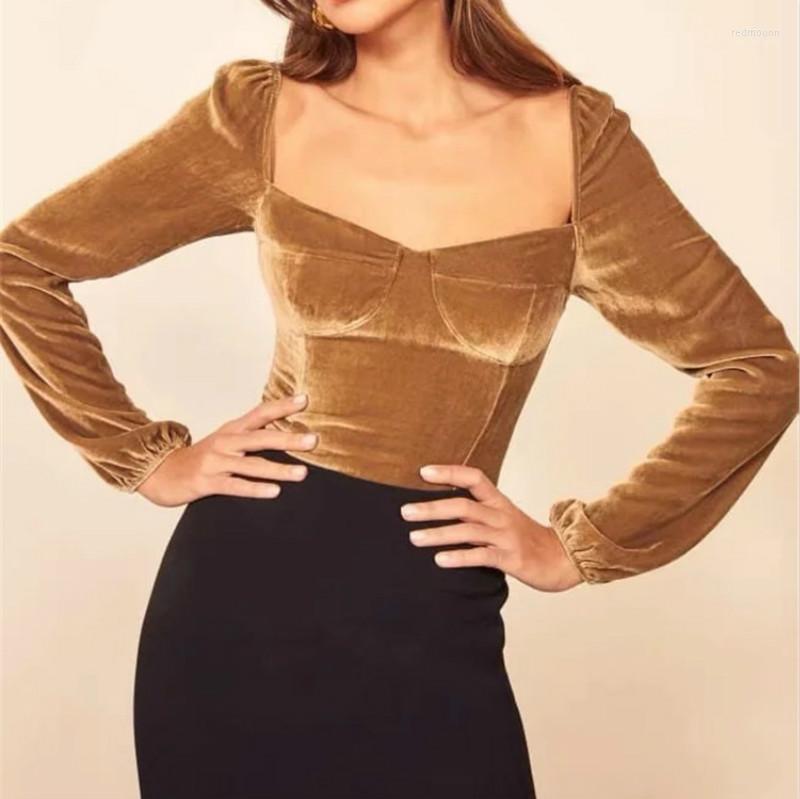 Women' T Shirts Women' T-Shirt Women Velvet Solid Square Neck Crop Tops Sexy Female Fashion Long Sleeve Autumn Spring Office Lady Tee, Black
Women' T Shirts Women' T-Shirt Women Velvet Solid Square Neck Crop Tops Sexy Female Fashion Long Sleeve Autumn Spring Office Lady Tee, Black