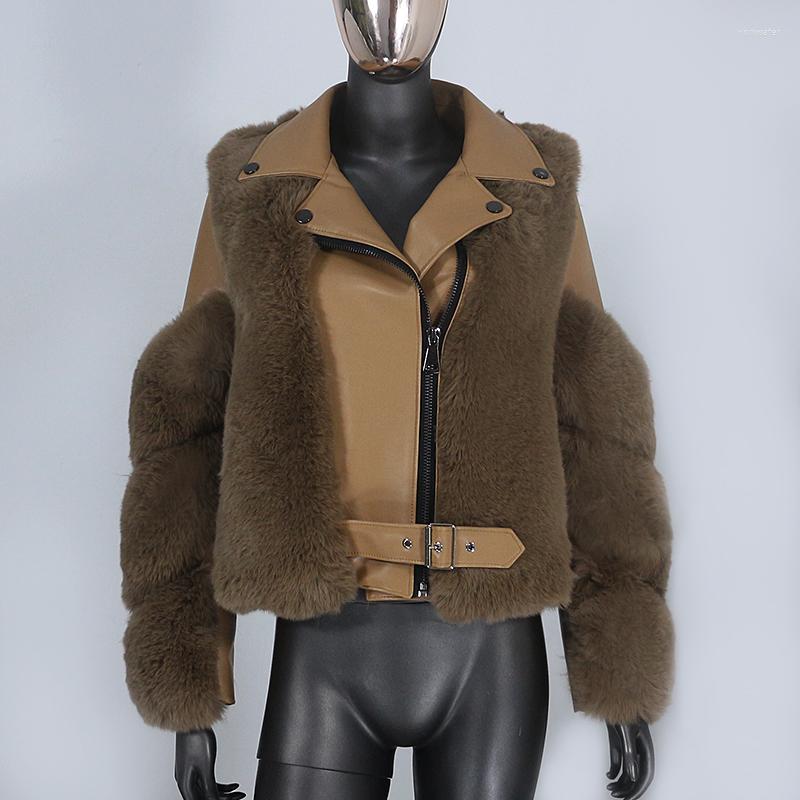 Women's Fur 2022 Ecofur Faux Coat Winter Jacket Women PU Leather Outerwear Detachable Streetwear Locomotive, Light khaki coat
Women's Fur 2022 Ecofur Faux Coat Winter Jacket Women PU Leather Outerwear Detachable Streetwear Locomotive, Light khaki coat