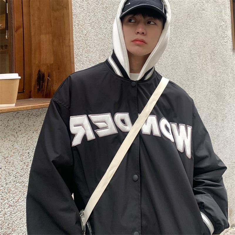 Women's Jackets Autumn Baseball Uniform Jacket Men Women American Street Hip-hop Hooded Loose Korean Lover Top Trend Techwear Bomber Coat, White
Women's Jackets Autumn Baseball Uniform Jacket Men Women American Street Hip-hop Hooded Loose Korean Lover Top Trend Techwear Bomber Coat, White