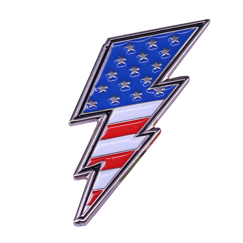 Other Fashion Accessories Lightning Shape American Flag Brooch Metal Enamel Lapel Badge Collect Denim Jacket Backpack Pin Given Friends And Fans Gifts
Other Fashion Accessories Lightning Shape American Flag Brooch Metal Enamel Lapel Badge Collect Denim Jacket Backpack Pin Given Friends And Fans Gifts