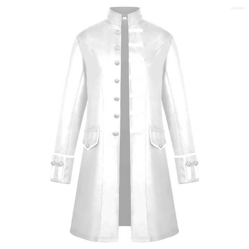 Men' Jackets Men Trench Coat Steampunk Jacket Medieval Costume Long Sleeve Gothic Brocade Frock Vintage Stand Collar Men, Purple
Men' Jackets Men Trench Coat Steampunk Jacket Medieval Costume Long Sleeve Gothic Brocade Frock Vintage Stand Collar Men, Purple
