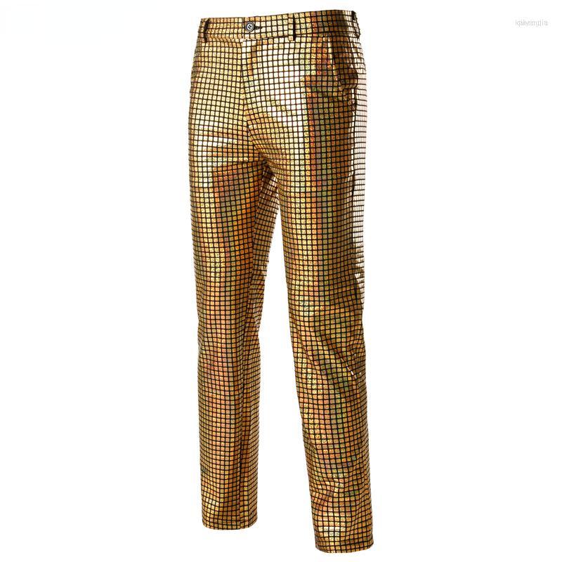 Men's Pants Men's Shiny Gold Metallic Plaid Men Nightclub Dancer Singer Punk Rockpants Mens Festival Christmas Party Stage Trousers
Men's Pants Men's Shiny Gold Metallic Plaid Men Nightclub Dancer Singer Punk Rockpants Mens Festival Christmas Party Stage Trousers