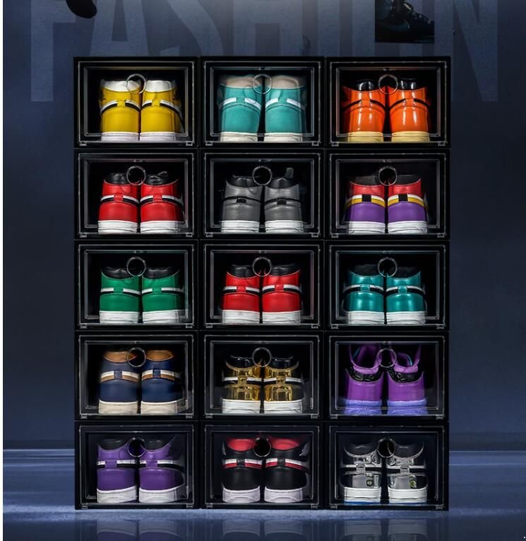 3PCS Clear Plastic Shoebox Sneakers Basketball Sports Shoes Storage Box Dustproof High-tops Organizer Combination Cabinets, 3 colors
3PCS Clear Plastic Shoebox Sneakers Basketball Sports Shoes Storage Box Dustproof High-tops Organizer Combination Cabinets, 3 colors