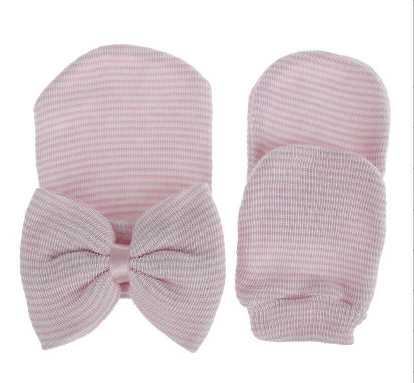 Baby Caps & Hats Gloves Combo 8-Color Infant Winter Beanies Double Knitted Toddler Hat Cap Winter For Girl