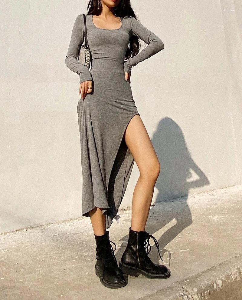 Casual Dresses Women' Winter Autumn Sexy French Slit Sweater Dress Female Slim Tight-fitting Hip-knit Over The Knee, Black
Casual Dresses Women' Winter Autumn Sexy French Slit Sweater Dress Female Slim Tight-fitting Hip-knit Over The Knee, Black