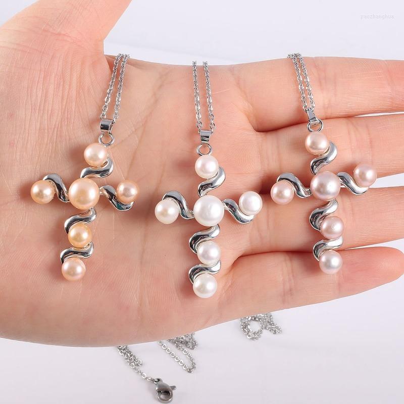 Pendant Necklaces Pearl Bracelet Freshwater Copper Inlay Bead Cross Necklace Jewelry Accessories Custom
Pendant Necklaces Pearl Bracelet Freshwater Copper Inlay Bead Cross Necklace Jewelry Accessories Custom