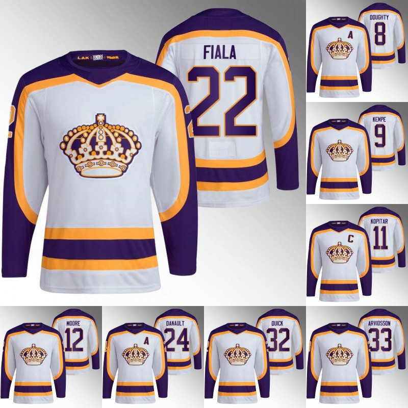 LA Kevin Fiala 2022 Reverse Retro Kings Jersey Phillip Danault Jonathan Quick Quinton Byfield Brendan Lemieux Anze Kopitar Drew Doughty Trevor Moore Cal Petersen, 22 kevin fiala
LA Kevin Fiala 2022 Reverse Retro Kings Jersey Phillip Danault Jonathan Quick Quinton Byfield Brendan Lemieux Anze Kopitar Drew Doughty Trevor Moore Cal Petersen, 22 kevin fiala