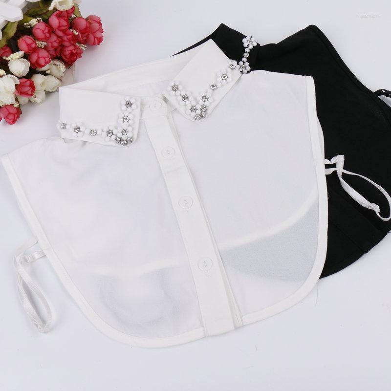 Bow Ties Women Retro Crystal Shirt Chiffon Fake Collar Tie Rhinestone Bead Flower Lapel Embroidery Cotton False Detachable Blouse
Bow Ties Women Retro Crystal Shirt Chiffon Fake Collar Tie Rhinestone Bead Flower Lapel Embroidery Cotton False Detachable Blouse
