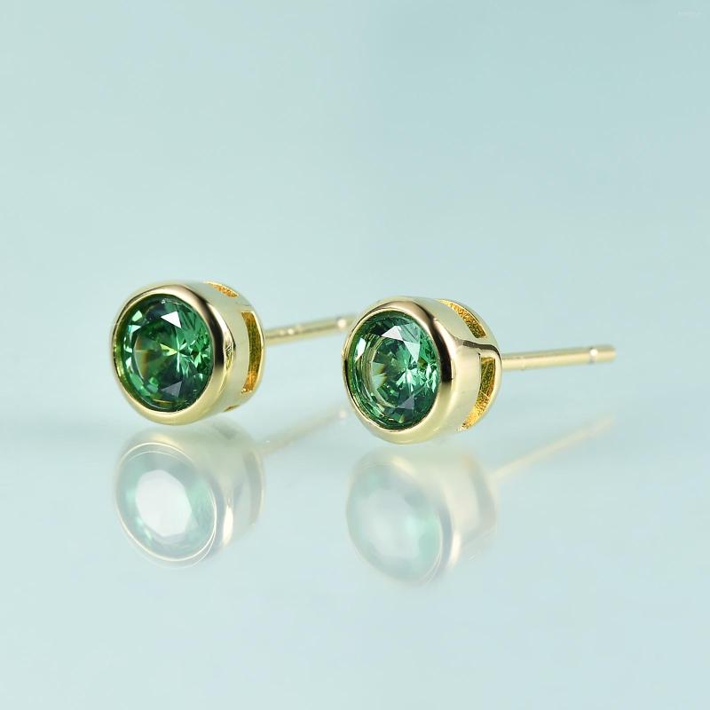 Stud Earrings GEM'S BEAUTY 14K Gold Filled Sterling Silver Gemstone For Women Round Bezel Dark Emerald Simulant Diamond
Stud Earrings GEM'S BEAUTY 14K Gold Filled Sterling Silver Gemstone For Women Round Bezel Dark Emerald Simulant Diamond