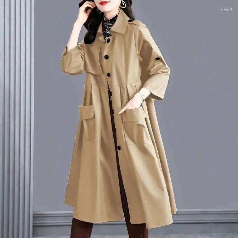 Women's Trench Coats Women Fashion Long Coat Plus Size Casual Loose Solid Color Single Breasted Spring Autumn Windbreaker Elegant Lady, Black
Women's Trench Coats Women Fashion Long Coat Plus Size Casual Loose Solid Color Single Breasted Spring Autumn Windbreaker Elegant Lady, Black