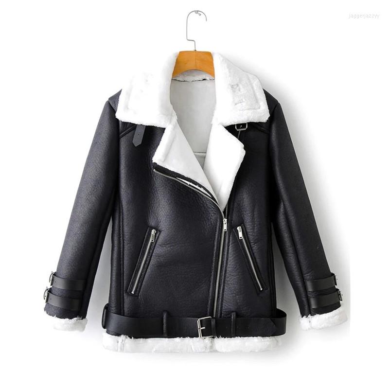 Women' Leather Fur Integrated Warm Belt Zipper Plus Velvet PU Windproof Chic Women' Jacket Korean Lamb Wool Motorcycle Female Winter, Black
Women' Leather Fur Integrated Warm Belt Zipper Plus Velvet PU Windproof Chic Women' Jacket Korean Lamb Wool Motorcycle Female Winter, Black