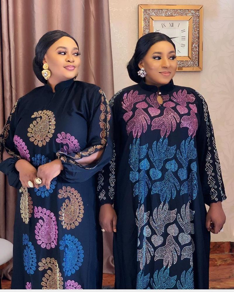 Casual Dresses African Woman Dress Multicolor Fix Rhinestone On Front And Back Chiffon Polyester Fabric O-neck Elegant Stretch, Multicolor2
Casual Dresses African Woman Dress Multicolor Fix Rhinestone On Front And Back Chiffon Polyester Fabric O-neck Elegant Stretch, Multicolor2