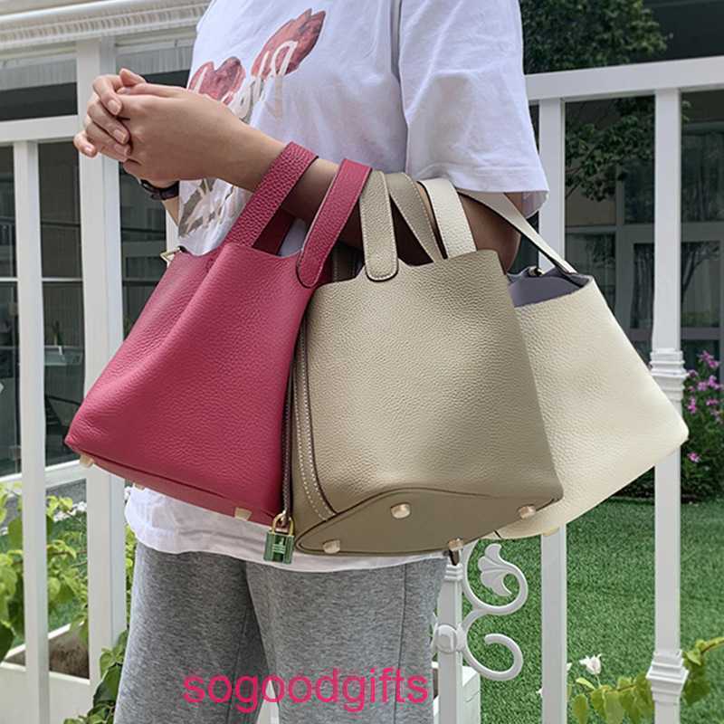 Designer Herme bags Women's Picotin lock Handbags Tote Bag Aima Classic Versatile Leather Bucket Large Capacity Litchi Pattern Portable Vege, Elephant grey small/scarf pony
Designer Herme bags Women's Picotin lock Handbags Tote Bag Aima Classic Versatile Leather Bucket Large Capacity Litchi Pattern Portable Vege, Elephant grey small/scarf pony