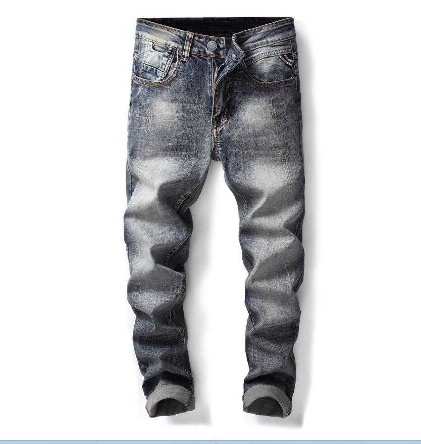 Men's Jeans Newest Mens Designer Washed Stretch Straight Leg Retro Blue Scratched Denim Pant Streetwear Trousers 8907
Men's Jeans Newest Mens Designer Washed Stretch Straight Leg Retro Blue Scratched Denim Pant Streetwear Trousers 8907