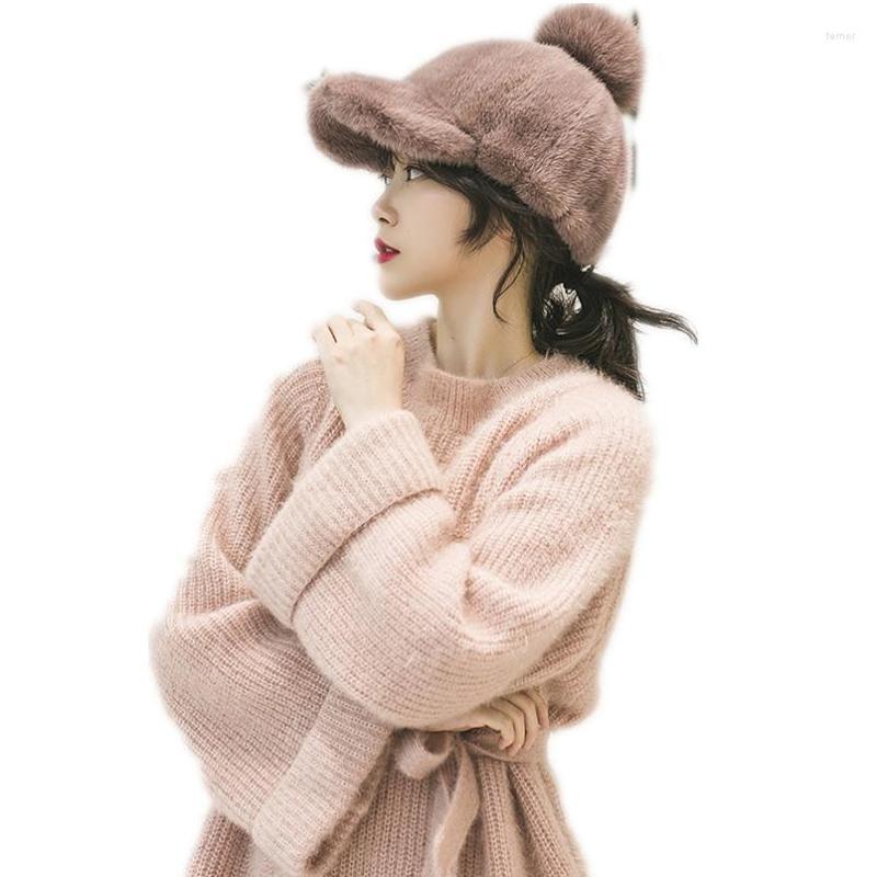 Ball Caps Fall Winter Warm Real Baseball Cap Women Ladies Fashion Outdoor Hat With Pompom, Red
Ball Caps Fall Winter Warm Real Baseball Cap Women Ladies Fashion Outdoor Hat With Pompom, Red