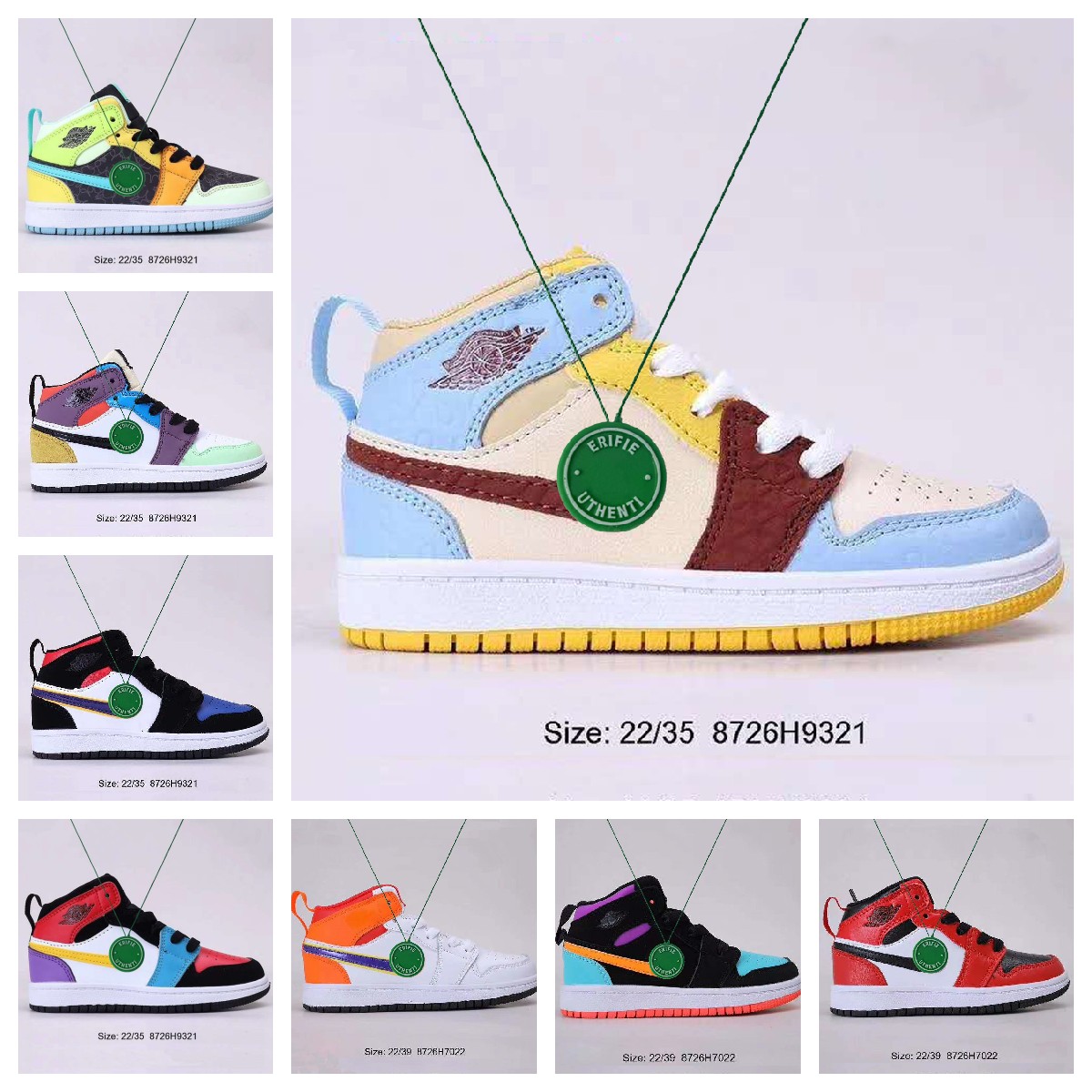 Infants 1s Jumpman 1 Kids Basketball Shoes Youth Boys Girls Toddler Pine Green Game Royal Obsidian Chicago Bred Athletic Sneakers, Box
Infants 1s Jumpman 1 Kids Basketball Shoes Youth Boys Girls Toddler Pine Green Game Royal Obsidian Chicago Bred Athletic Sneakers, Box