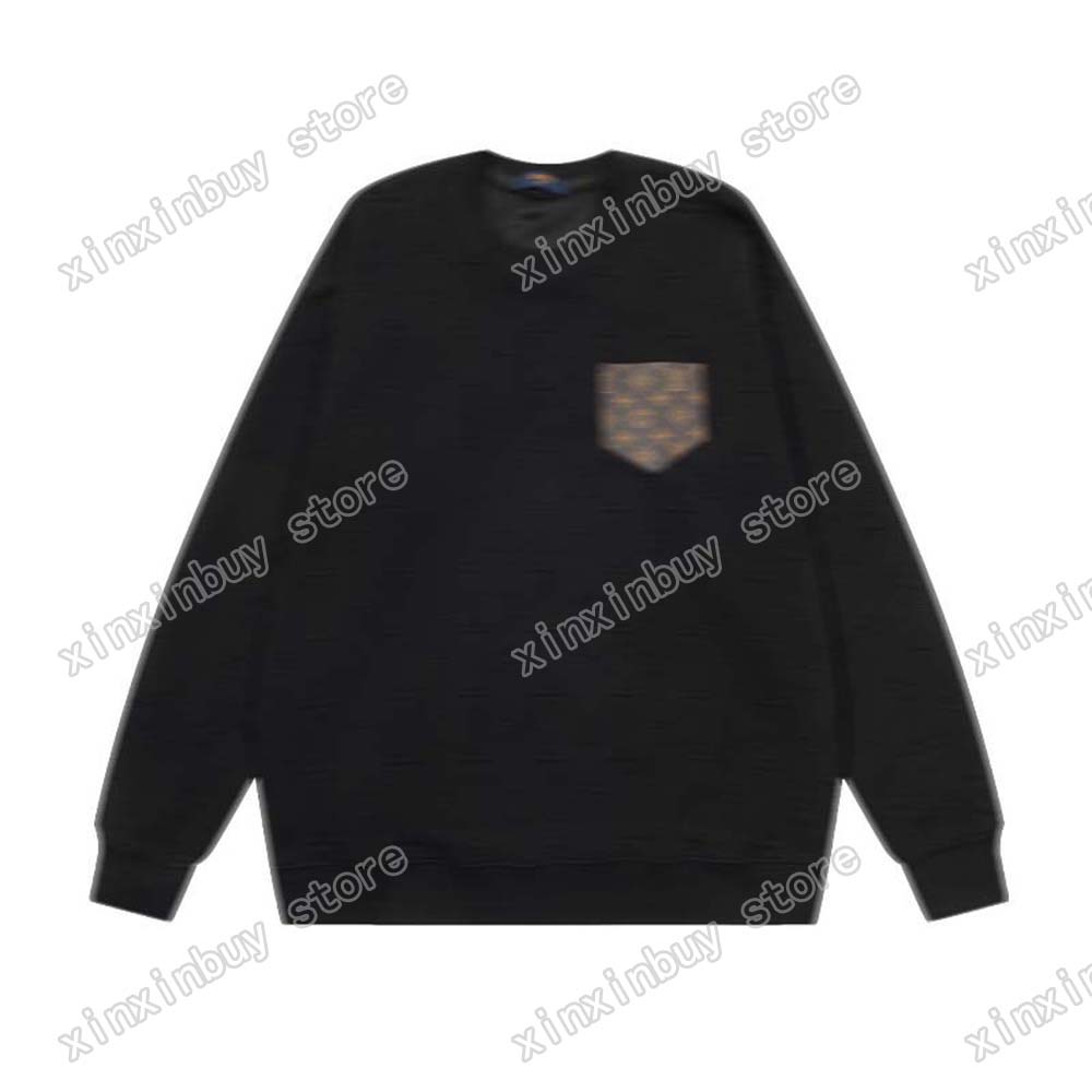 xinxinbuy Men designer Hoodie sweater Jacquard letter fabric Leather pocket Paris cotton women black white blue purple XS-2XL
xinxinbuy Men designer Hoodie sweater Jacquard letter fabric Leather pocket Paris cotton women black white blue purple XS-2XL