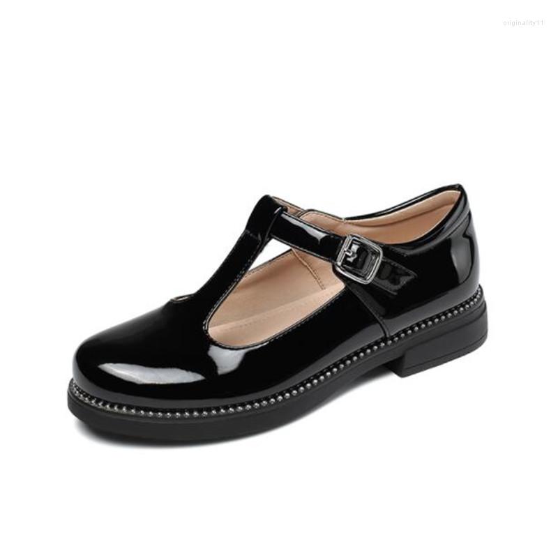 Flat Shoes Girls Black Leather Performance Shoe Breathable Retro Princess Honey Sweet Children British Style Student, Black 1
Flat Shoes Girls Black Leather Performance Shoe Breathable Retro Princess Honey Sweet Children British Style Student, Black 1