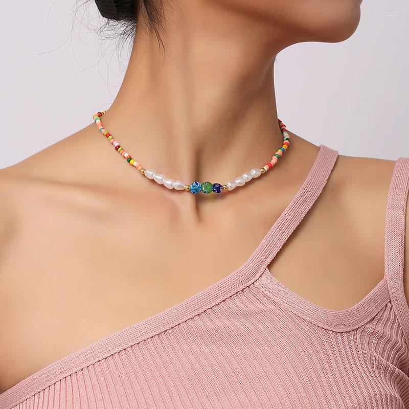 Choker Female Fashion Bohemian Multicolor Printing Glazed Glass Beads White Imitation Pearl For Women Jewelry Gifts
Choker Female Fashion Bohemian Multicolor Printing Glazed Glass Beads White Imitation Pearl For Women Jewelry Gifts
