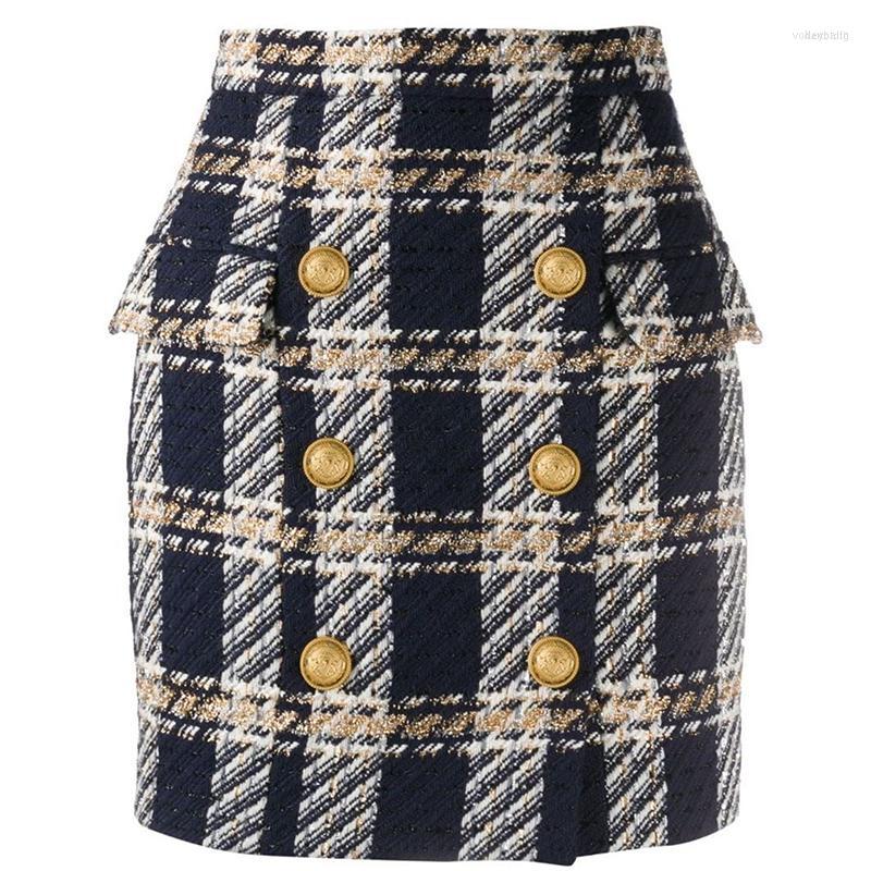 Skirts HIGH STREET Est 2022 Designer Women' Lion Buttons Plaid Wool Tweed Mini Skirt, Multi
Skirts HIGH STREET Est 2022 Designer Women' Lion Buttons Plaid Wool Tweed Mini Skirt, Multi