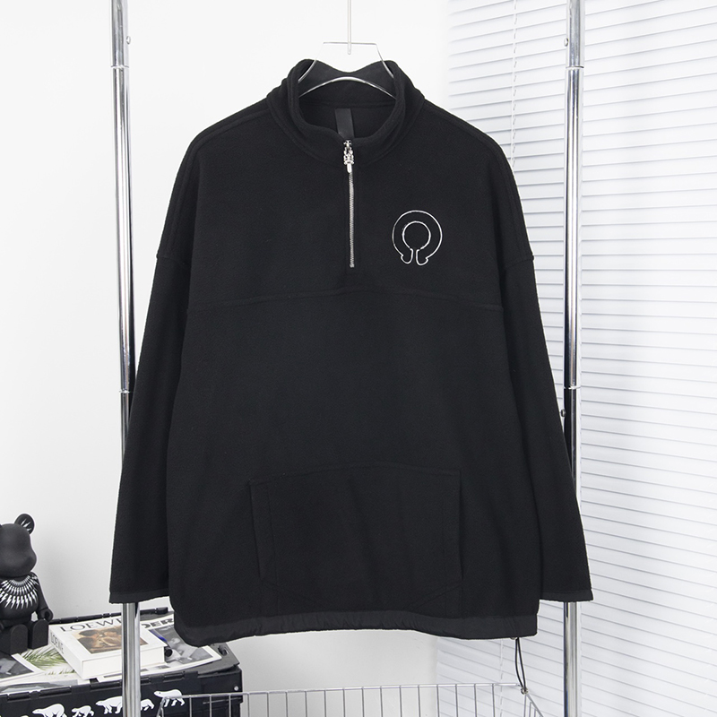 Designer Mens hoodies sweatshirts chrome half zipper Fleece jackets hearts pullover hoodie long sleeve loose style men chromees, Black
Designer Mens hoodies sweatshirts chrome half zipper Fleece jackets hearts pullover hoodie long sleeve loose style men chromees, Black