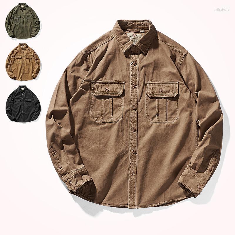 Men's Casual Shirts Men's Autumn American Retro Woven Tooling Shirt Men's Fashion Pure Cotton Washed Old Long Sleeve Double Pocket, Black
Men's Casual Shirts Men's Autumn American Retro Woven Tooling Shirt Men's Fashion Pure Cotton Washed Old Long Sleeve Double Pocket, Black