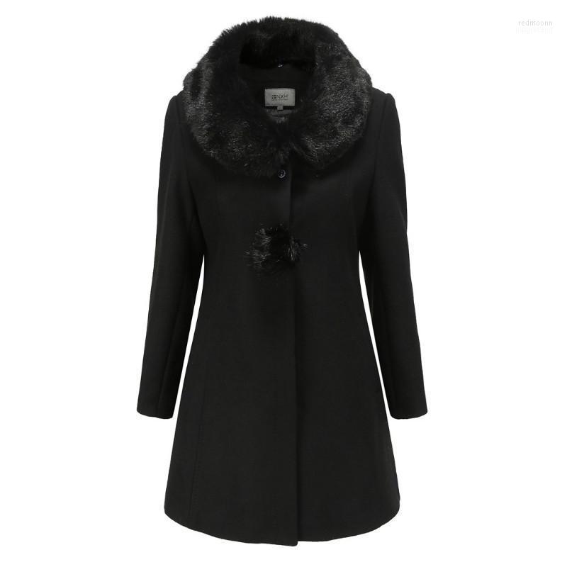 Women's Wool Women's & Blends 2022 Autumn Winter Black Woolen Coat Fur Collar Clothing Fashion Jacket Loose Long Overcoat Female Casual
Women's Wool Women's & Blends 2022 Autumn Winter Black Woolen Coat Fur Collar Clothing Fashion Jacket Loose Long Overcoat Female Casual