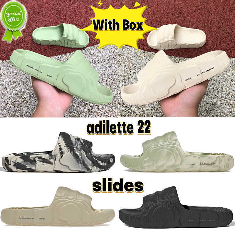 with Box Designer Slipper Adilette 22 Slide Beach Sandals Mens Shoes Flip Flops Slides Black Grey Magic Lime St Desert Sand Bone White
with Box Designer Slipper Adilette 22 Slide Beach Sandals Mens Shoes Flip Flops Slides Black Grey Magic Lime St Desert Sand Bone White