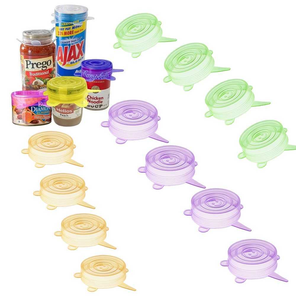 12-Pack BPA-Free Small Silicone Can Covers Flexible Seal Lids for Yogurt / Regular Mouth Mason Jars / Soda Beer Pet Food Cans
12-Pack BPA-Free Small Silicone Can Covers Flexible Seal Lids for Yogurt / Regular Mouth Mason Jars / Soda Beer Pet Food Cans