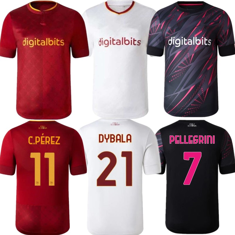22/23 roma SOCCER JERSEYS DYBALA home away belotti CELIK Pellegrini Abraham 2022 2023 Wijnaldum Zaniolo MANCINI KUMBULLA men and kids kit football shirt, Third
22/23 roma SOCCER JERSEYS DYBALA home away belotti CELIK Pellegrini Abraham 2022 2023 Wijnaldum Zaniolo MANCINI KUMBULLA men and kids kit football shirt, Third