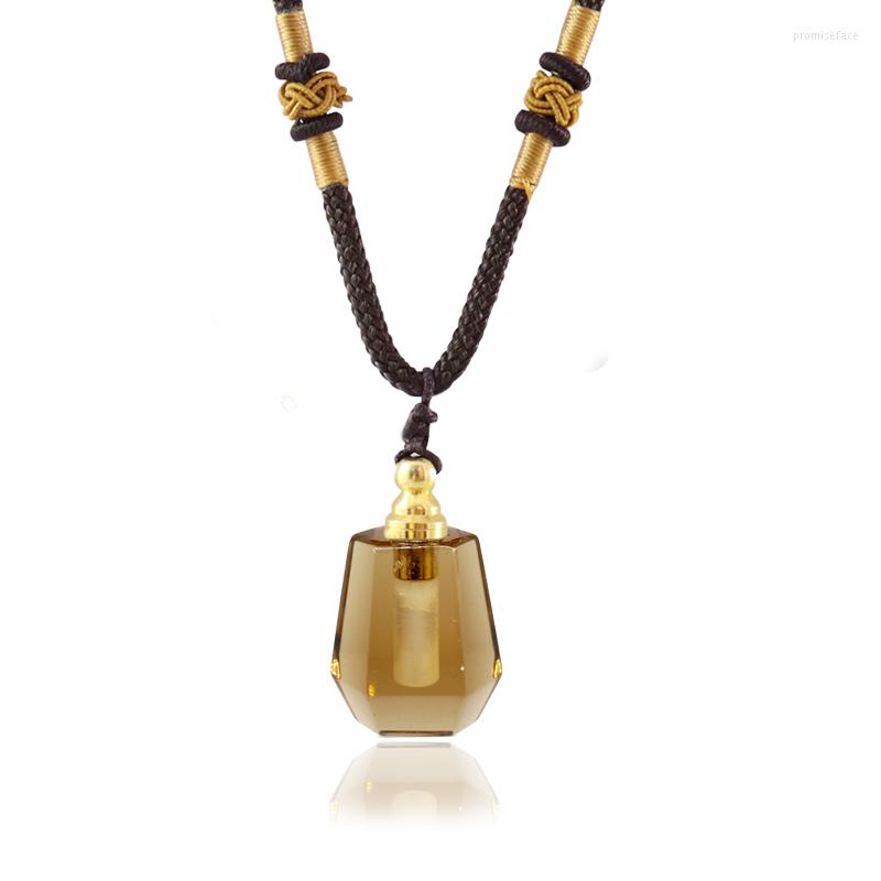 Pendant Necklaces 1PC Perfume Bottle Pendants Smokey Quartz Natural Stone Healing Essential Oil Diffuser Necklace
Pendant Necklaces 1PC Perfume Bottle Pendants Smokey Quartz Natural Stone Healing Essential Oil Diffuser Necklace
