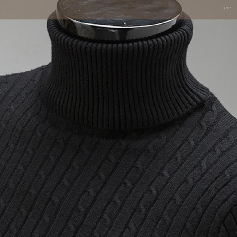 Men's Sweaters Winter Men High Neck Solid Color Sweater Long Sleeve Knitted All-matched Turtleneck Twist Pullover For Autumn, Black
Men's Sweaters Winter Men High Neck Solid Color Sweater Long Sleeve Knitted All-matched Turtleneck Twist Pullover For Autumn, Black