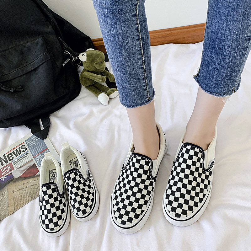 Spring Summer Single Canvas Shoe White Black Plaid Children's Casual Lazy Shoes Boys Girls Versatile Board Shoes, 03
Spring Summer Single Canvas Shoe White Black Plaid Children's Casual Lazy Shoes Boys Girls Versatile Board Shoes, 03