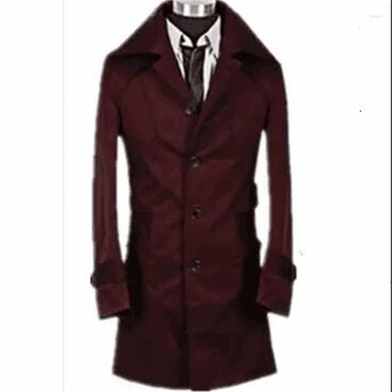 Men' Trench Coats Autumn Designer Slim Sexy Shore Coat Men Medium-long Overcoat Long Sleeve Mens Clothing Business Outerwear Fashion, Black
Men' Trench Coats Autumn Designer Slim Sexy Shore Coat Men Medium-long Overcoat Long Sleeve Mens Clothing Business Outerwear Fashion, Black