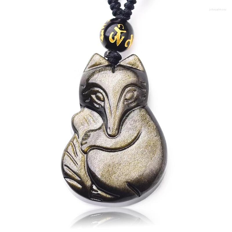 Pendant Necklaces Obsidian Necklace Handmade Carving Cute Lucky Amulet Crystal Charm Men Women Beads Rope Jewelry
Pendant Necklaces Obsidian Necklace Handmade Carving Cute Lucky Amulet Crystal Charm Men Women Beads Rope Jewelry